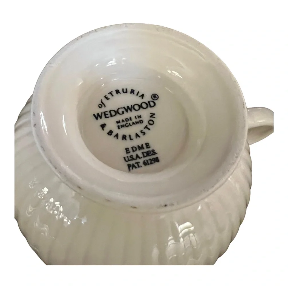 Wedgwood Edme Footed Coffee Tea Cups Fine China set of Two